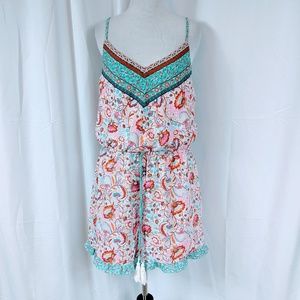 Charlotte Russe Floral Print Romper